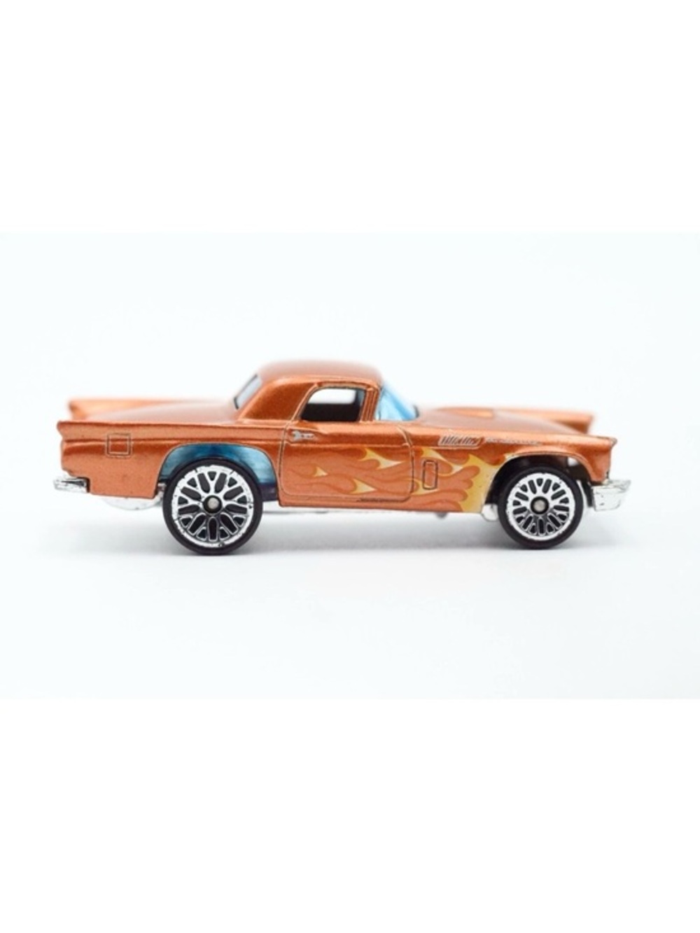 Hot Wheels 57 T-Bird 2012 Flames Series Die-Cast Orange w/ Flames Loose